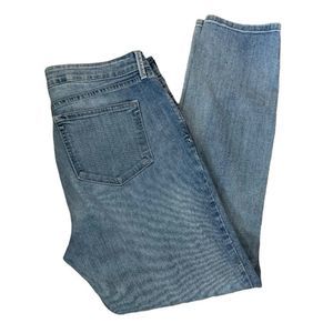 Nydj Jeans Size 12 Skinny Ankle Curvy Blue Light Wash Not Your Daughters Womens